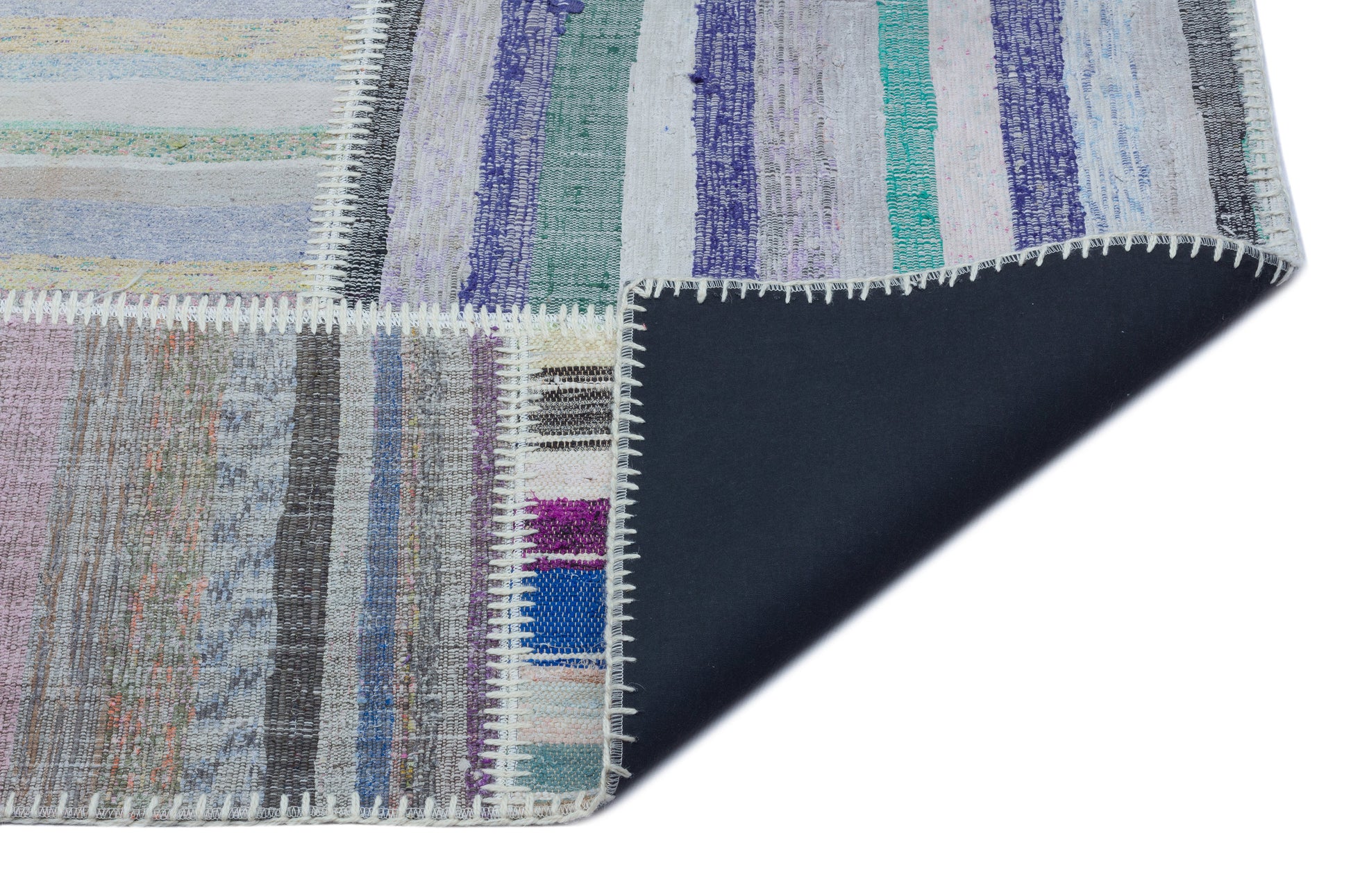 Teselya Bej Çizgili Yün El Dokuma Halısı 160 x 230 Apex Unique