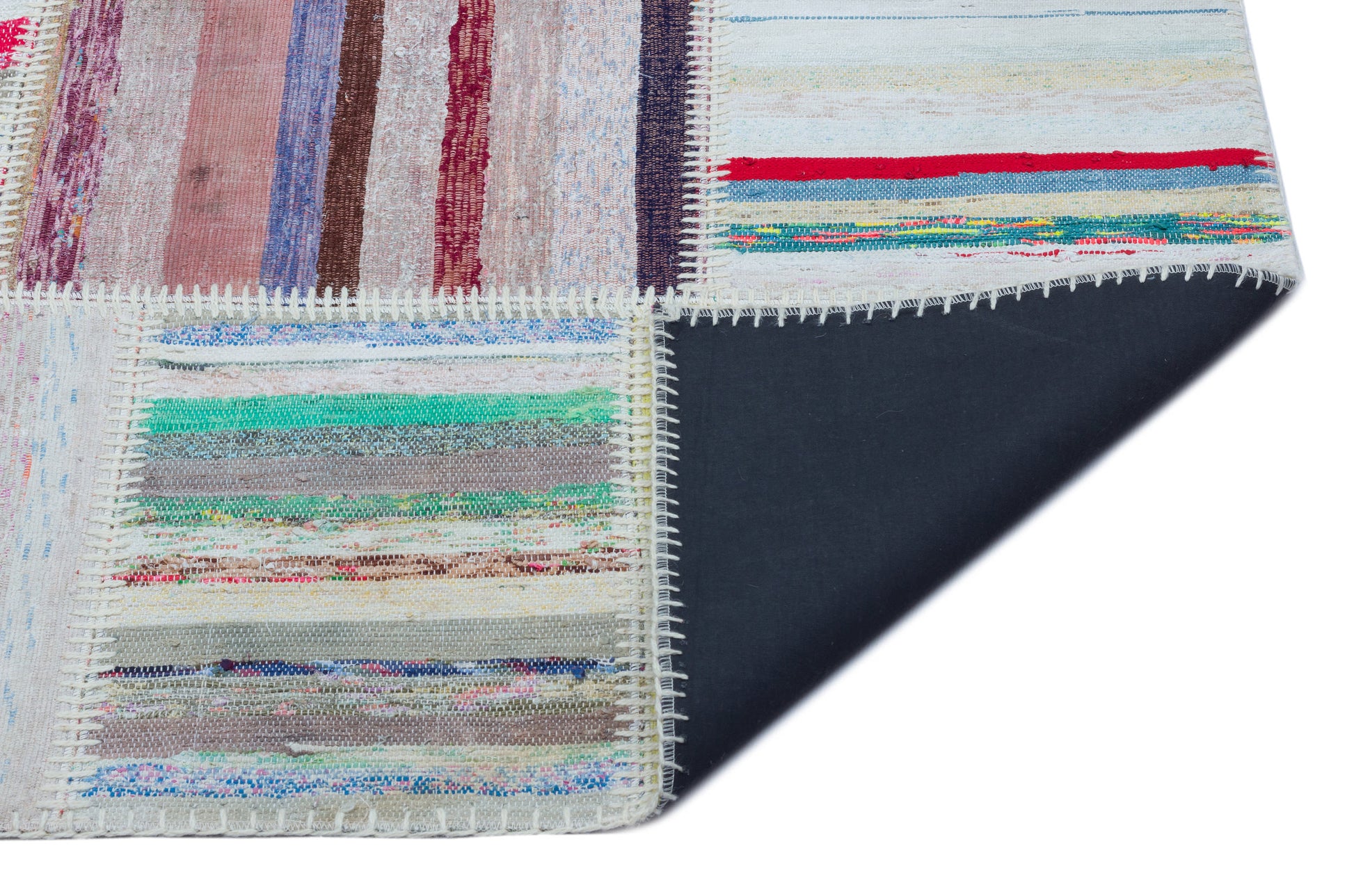 Teselya Bej Çizgili Yün El Dokuma Halısı 160 x 230 Apex Unique