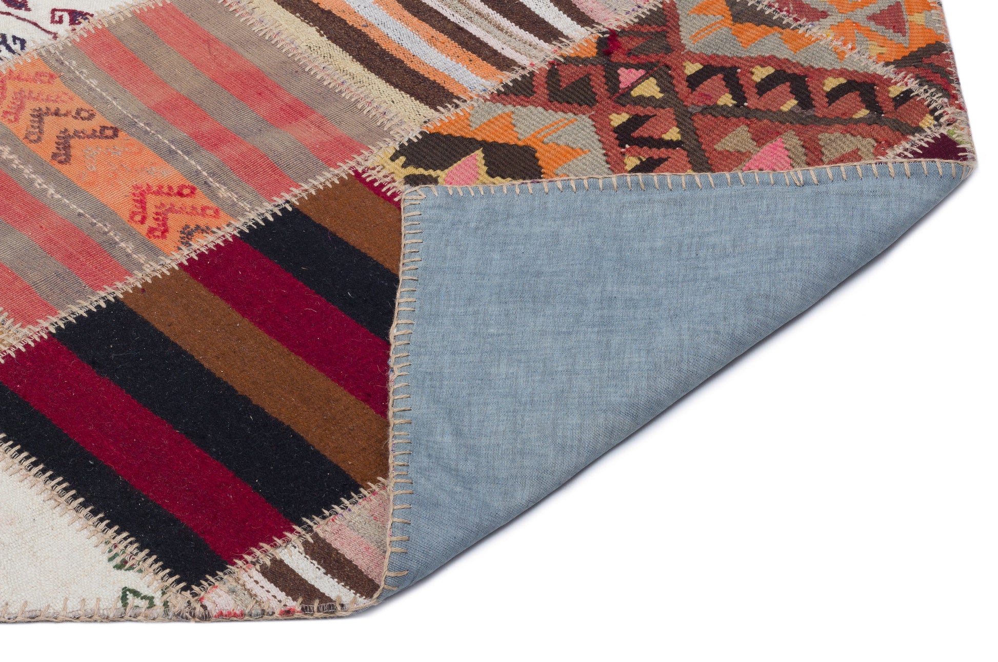 Teselya Bej Çizgili Yün El Dokuma Halısı 076 x 318 Apex Unique