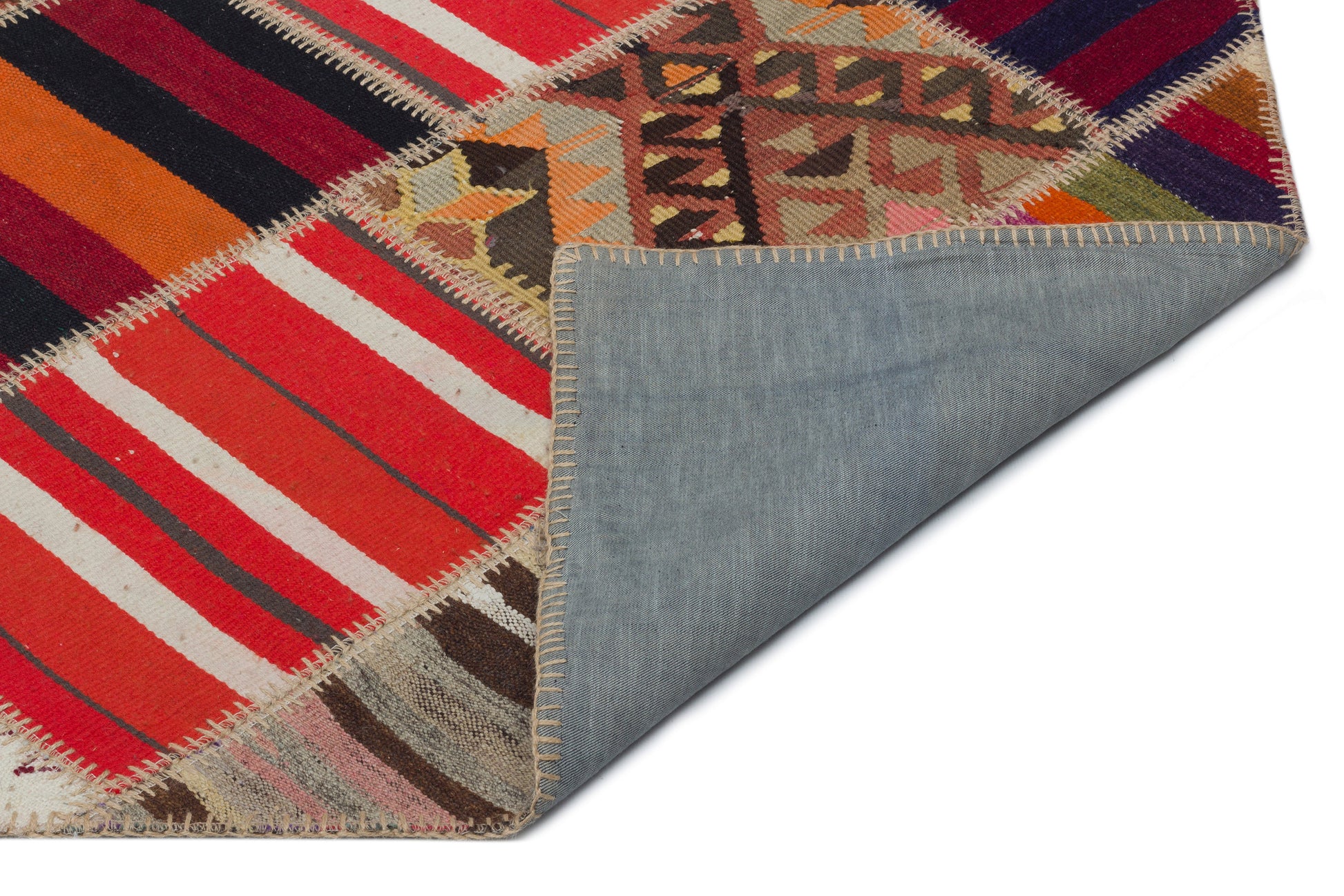 Teselya Bej Çizgili Yün El Dokuma Halısı 082 x 321 Apex Unique