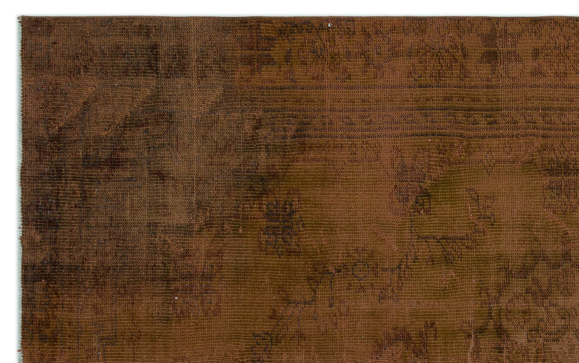 Atina Kahverengi Eskitme Yün El Dokuma Halısı 170 x 265 Apex Unique