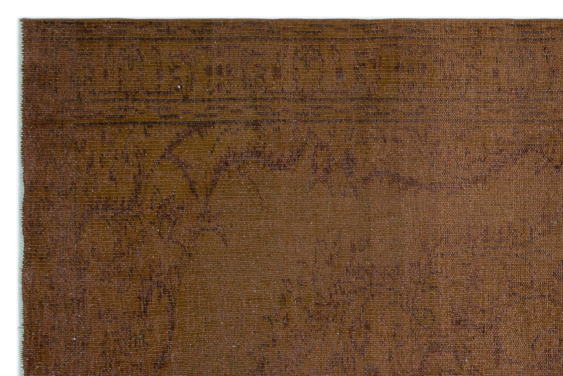 Atina Kahverengi Eskitme Yün El Dokuma Halısı 180 x 266 Apex Unique