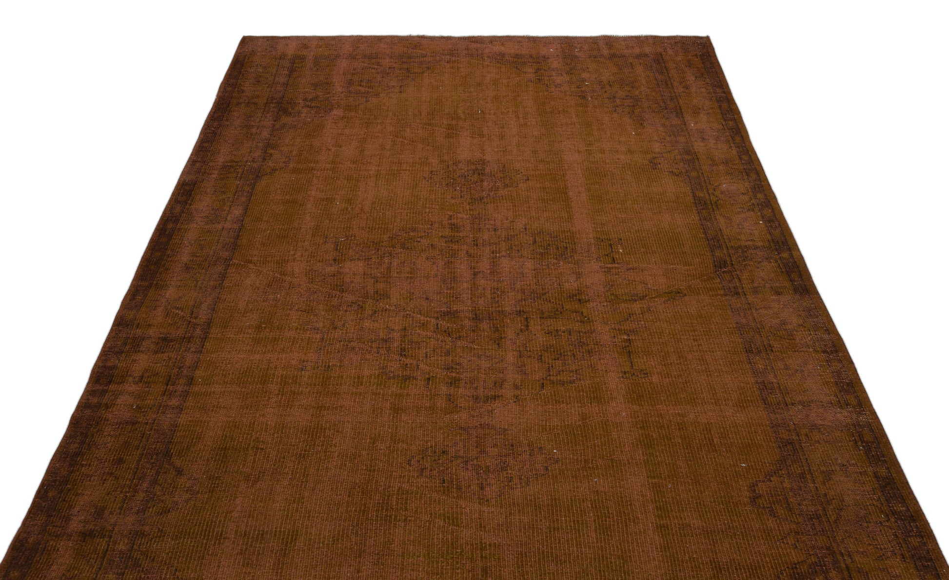 Atina Kahverengi Eskitme Yün El Dokuma Halısı 177 x 310 Apex Unique