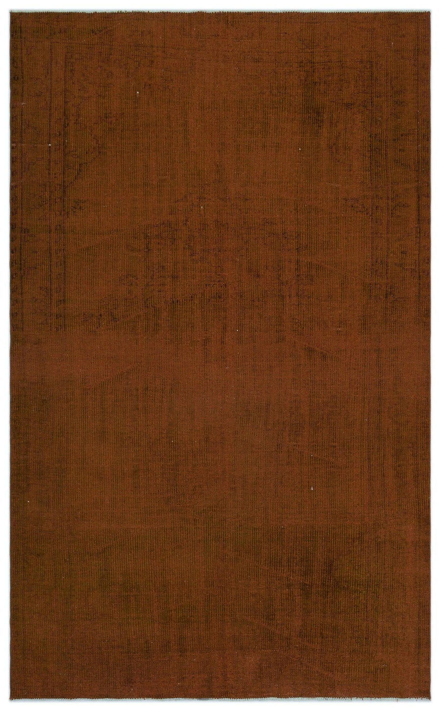Modern Brown Hand-Knotted Wool Area Rug 164x260 cm (5'5" x 8'6") – in the hallway