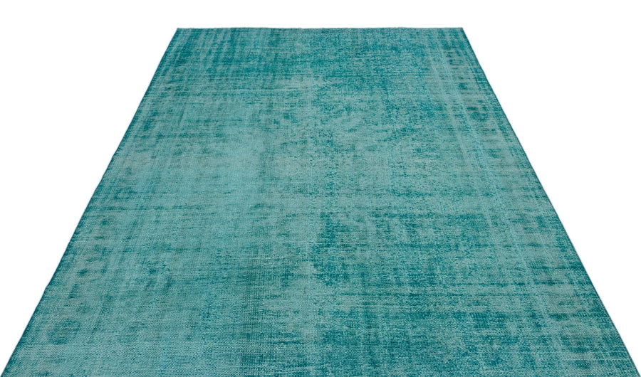 Gri Mavi Bohem Eskitme Yün Halı 191x320