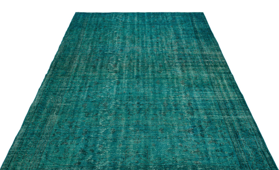 Mavi Siyah Bohem Eskitme Yün Halı 180x260