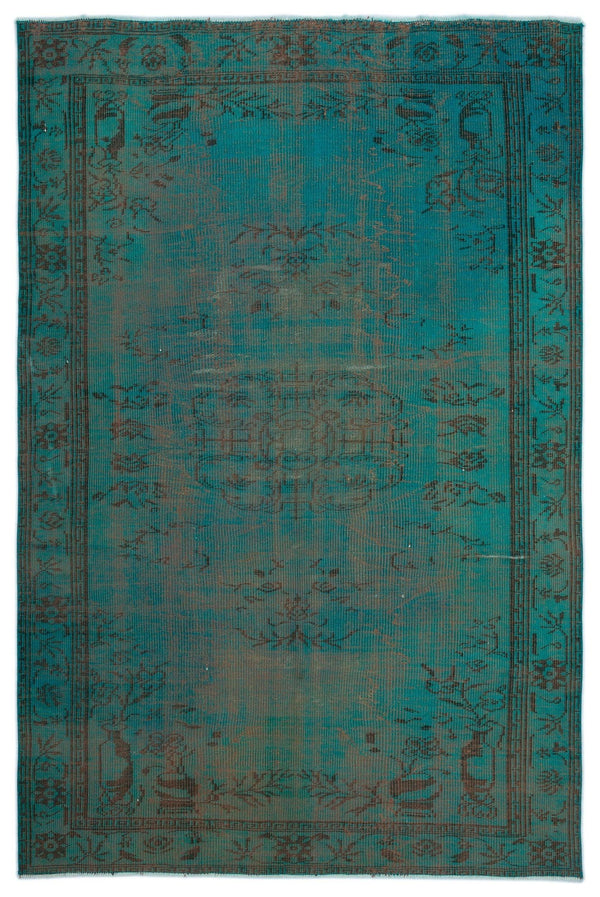 Bej Siyah Bohem Eskitme Yün Halı 174x263