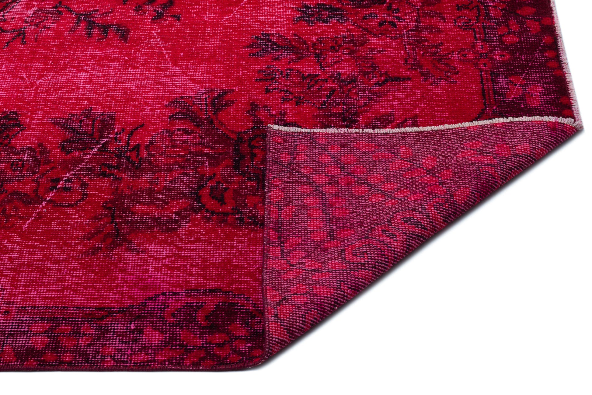 Atina Kırmızı Eskitme Yün El Dokuma Halısı 175 x 292 Apex Unique