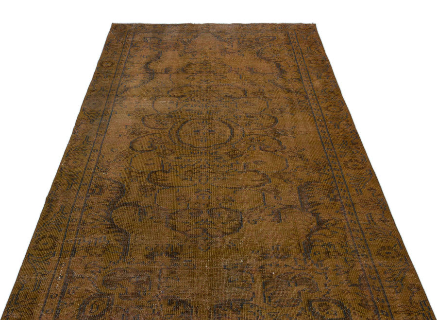 Bej Krem Anadolu Eskitme Geometrik Yün Halı 148x263 - Özel Seri