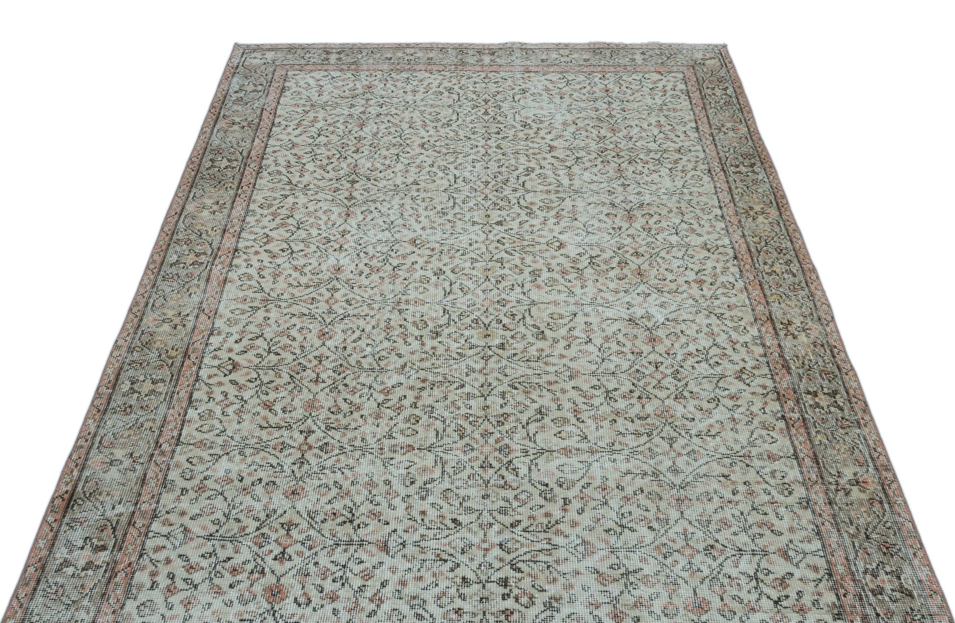 Atina Gri Eskitme Yün El Dokuma Halısı 153 x 267 Apex Unique