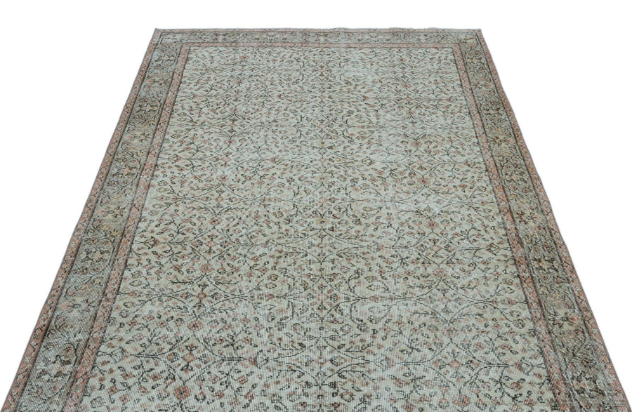 Gri Anadolu Bohem Madalyonlu Yün Halı 153x267 - Özel Seri