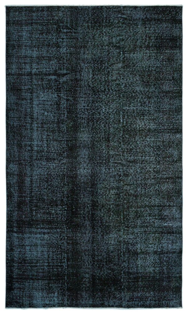 Siyah Bohem Eskitme Yün Halı 172x295