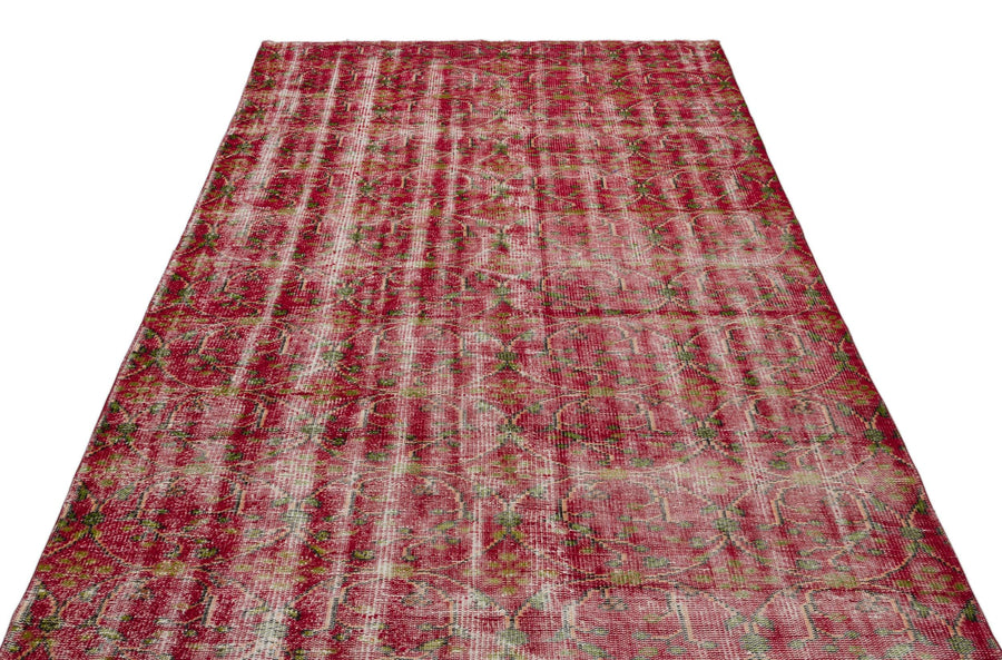 Kırmızı Anadolu Geometrik Klasik Yün Halı 171x276 - Özel Seri