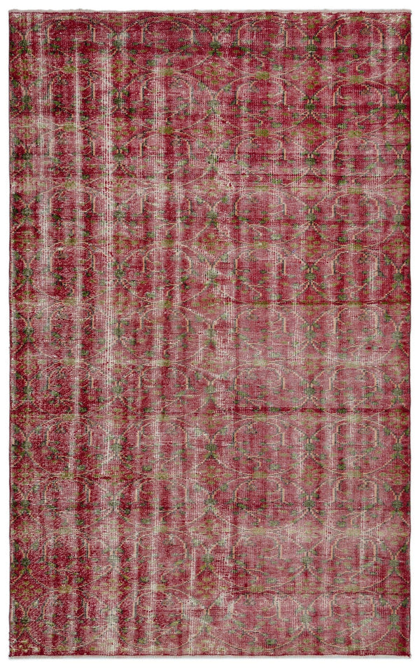 Kırmızı Anadolu Geometrik Klasik Yün Halı 171x276 - Özel Seri