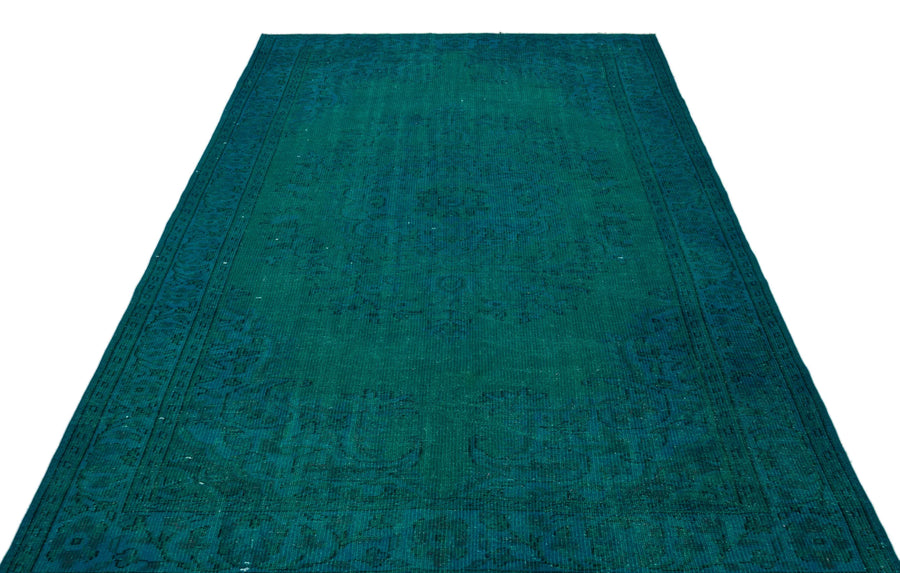 Lacivert Yeşil Bohem Klasik Yün Halı 182x284