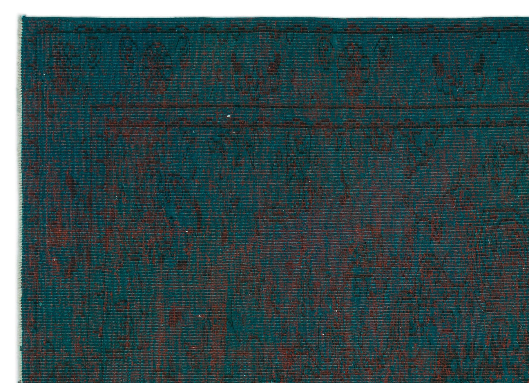 Atina Turkuaz Eskitme Yün El Dokuma Halısı 181 x 260 Apex Unique