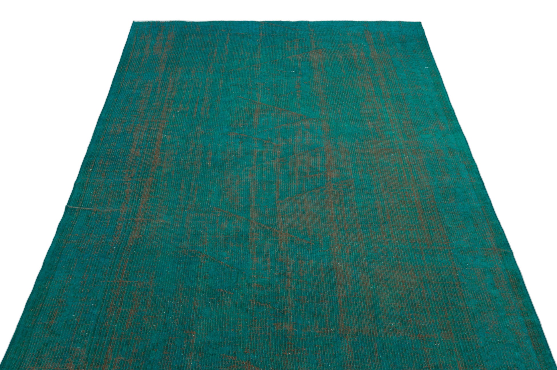 Atina Turkuaz Eskitme Yün El Dokuma Halısı 153 x 258 Apex Unique