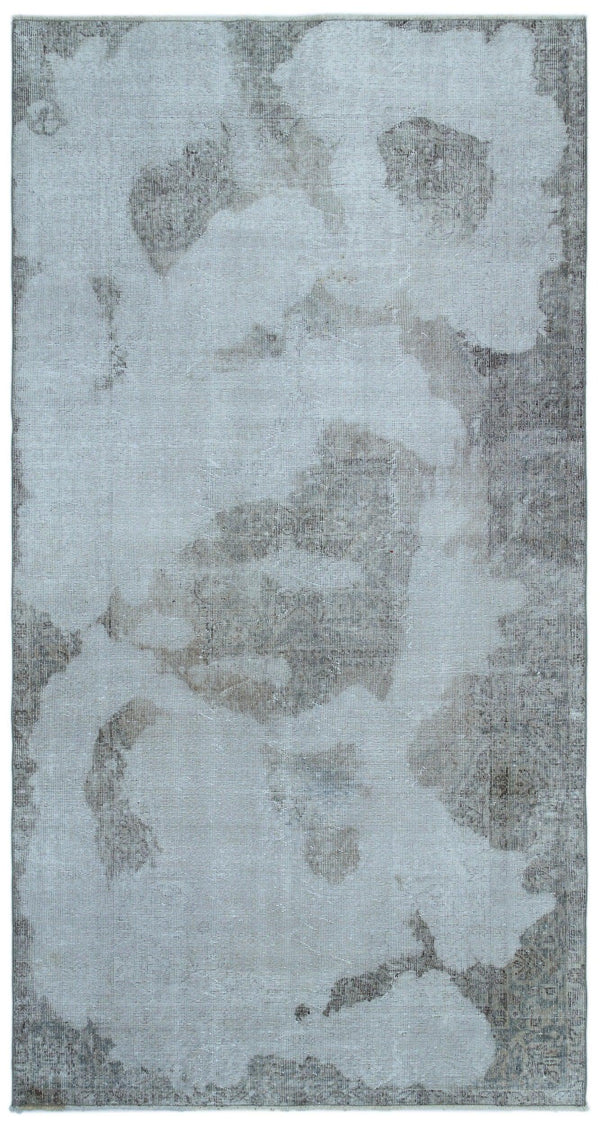 Mavi Anadolu Eskitme Modern Yün Halı 146x274 - Özel Seri