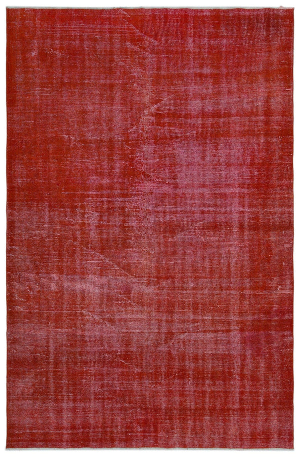 Kırmızı Anadolu Vintage Stil Yün Halı 166x257 - Özel Seri