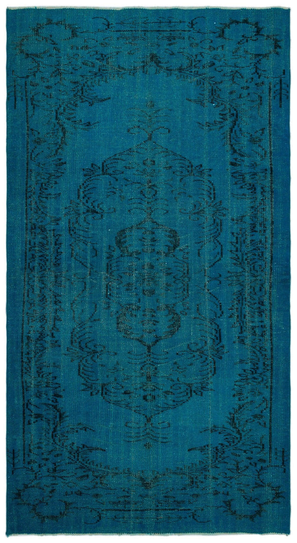 Mavi Siyah Bohem Klasik Yün Halı 144x266
