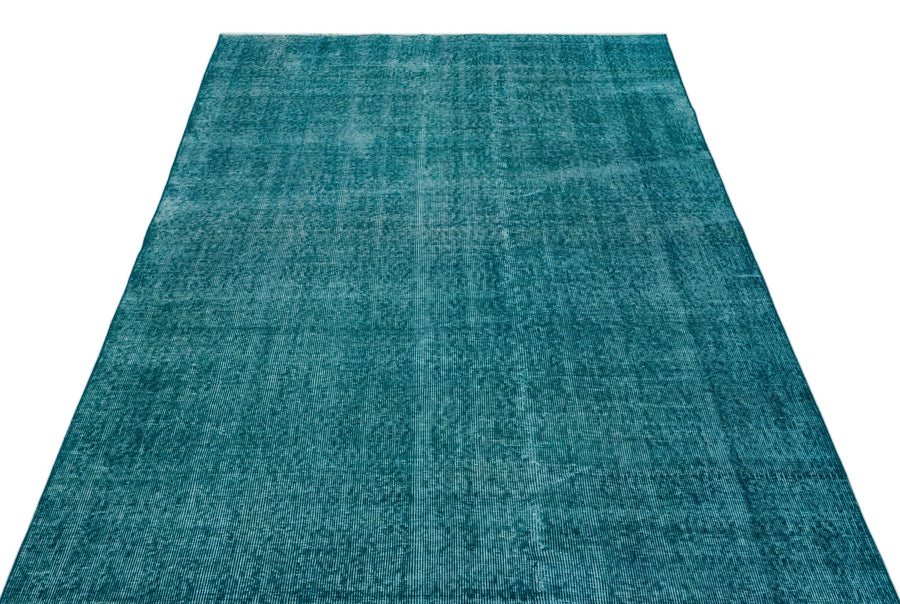 Krem Yeşil Bohem Eskitme Yün Halı 153x254