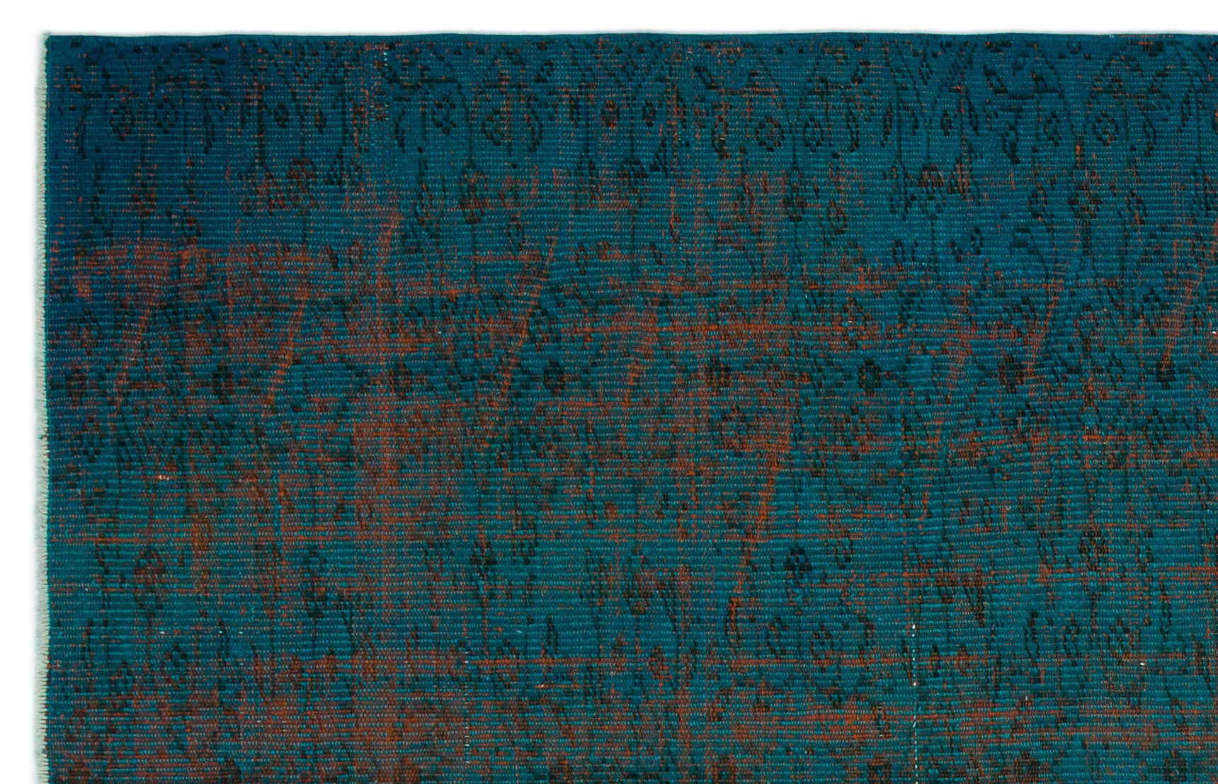 Atina Turkuaz Eskitme Yün El Dokuma Halısı 158 x 241 Apex Unique