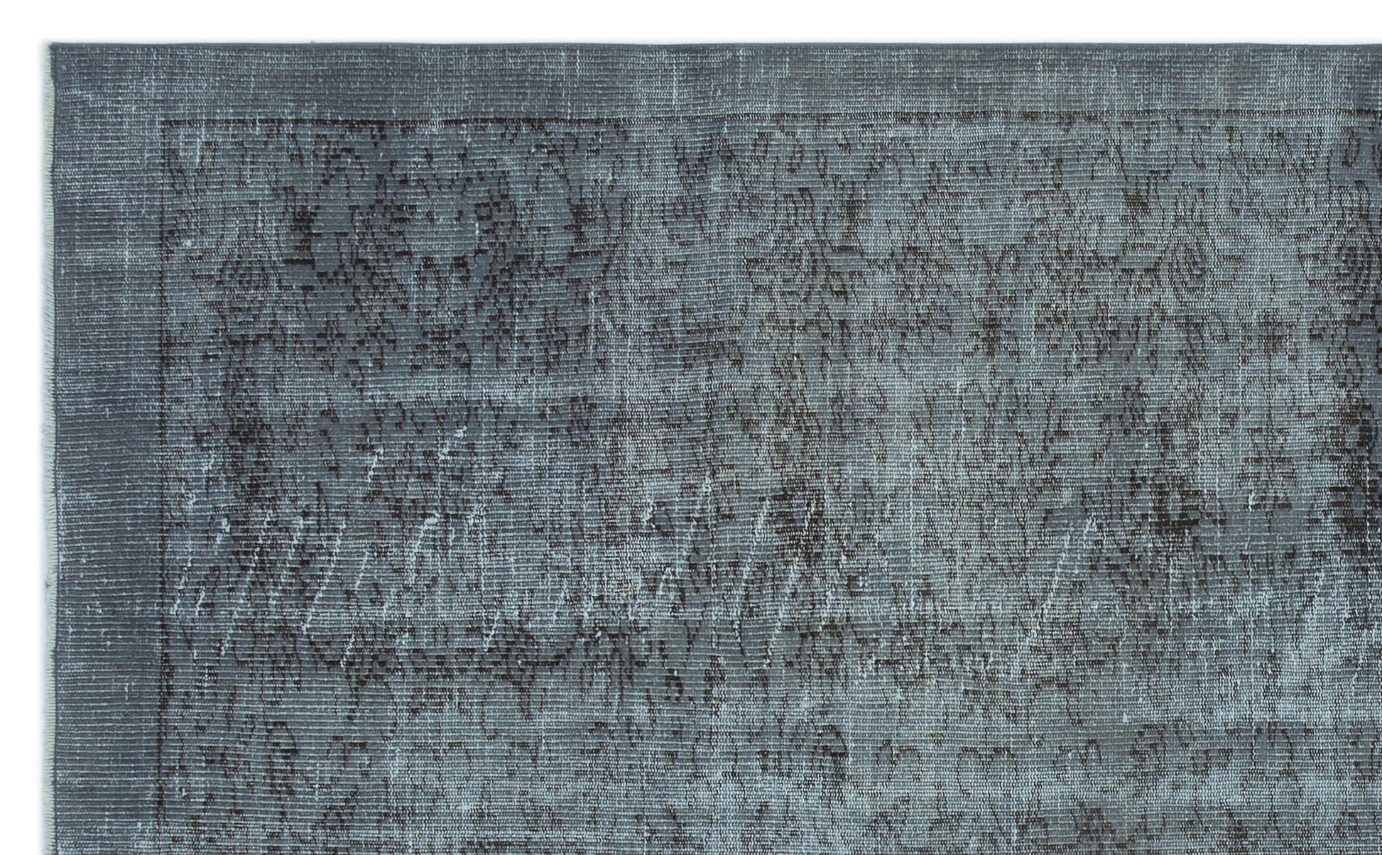 Atina Gri Eskitme Yün El Dokuma Halısı 171 x 289 Apex Unique