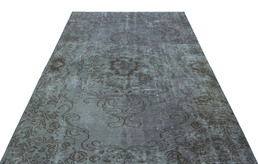 Gri Anadolu Bohem Geometrik Yün Halı 174x278 - Özel Seri
