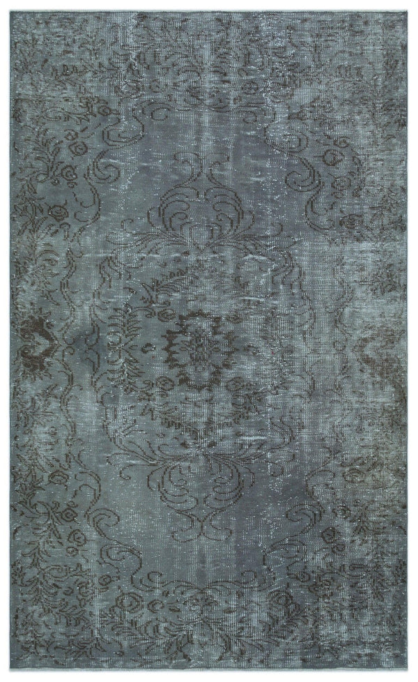 Gri Anadolu Bohem Geometrik Yün Halı 174x278 - Özel Seri