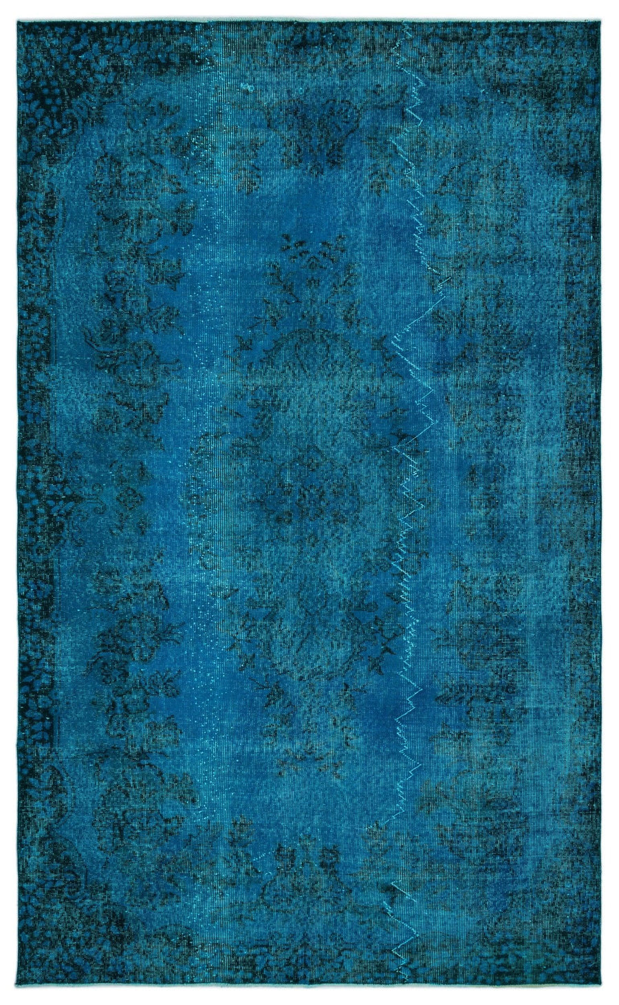 Blauer handgeknüpfter Orientteppich mit Medaillon 172x284 cm – im Flur