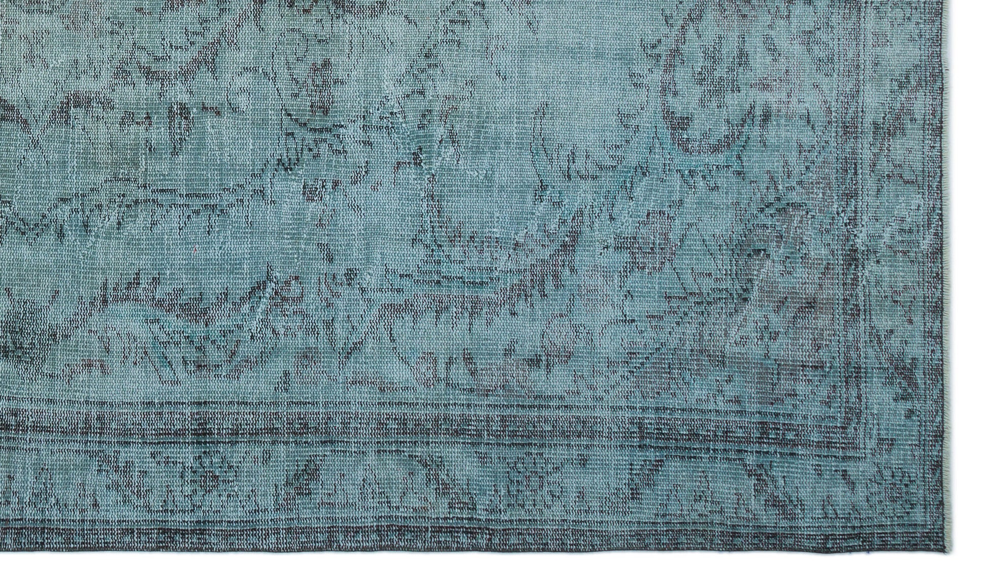 Atina Mavi Eskitme Yün El Dokuma Halısı 168 x 285 Apex Unique