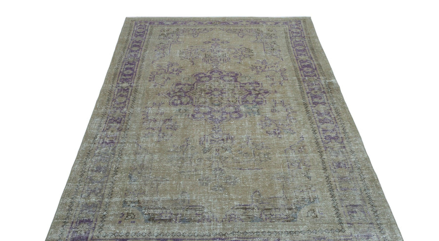 Yeşil Bohem Eskitme Yün Halı 160x256