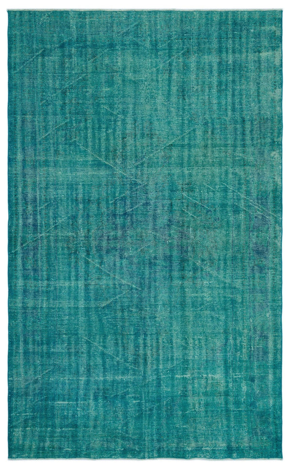 Krem Mavi Bohem Madalyonlu Yün Halı 187x298