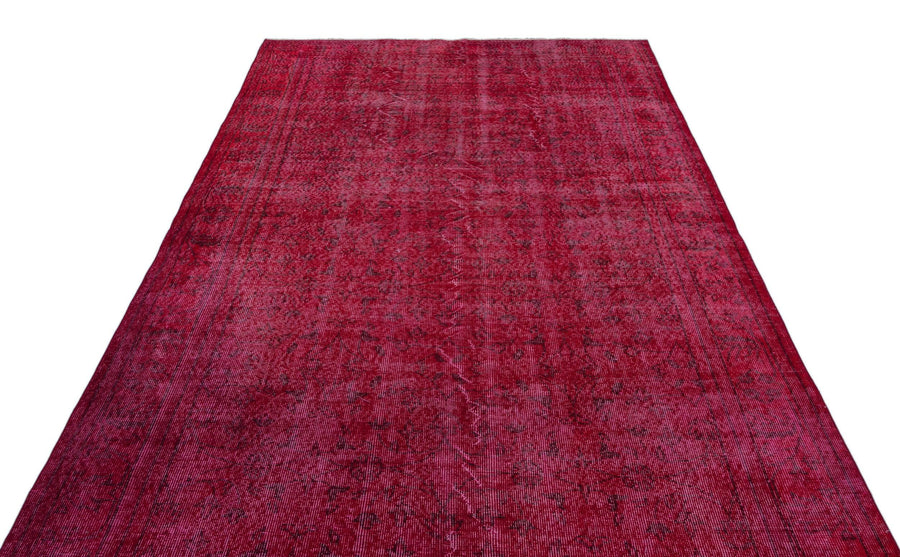 Kırmızı Anadolu Eskitme Klasik Yün Halı 183x308 - Özel Seri