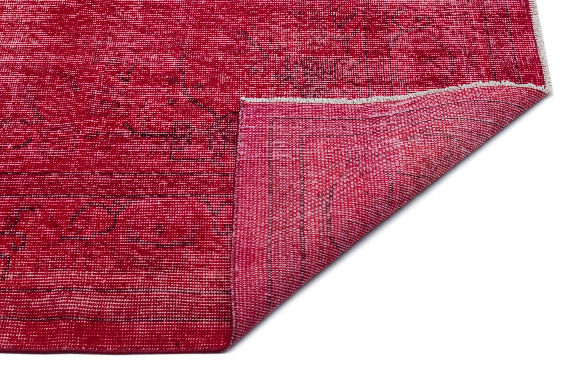 Atina Kırmızı Eskitme Yün El Dokuma Halısı 178 x 300 Apex Unique