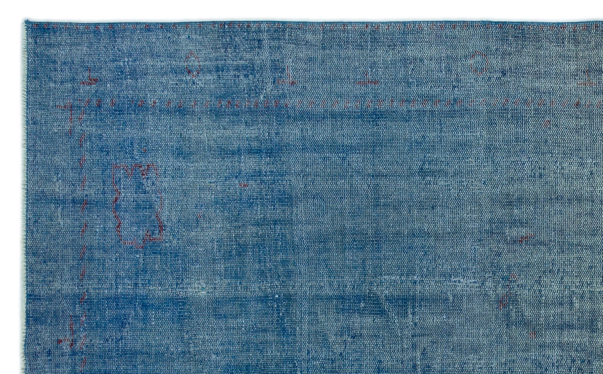 Atina Mavi Eskitme Yün El Dokuma Halısı 171 x 280 Apex Unique