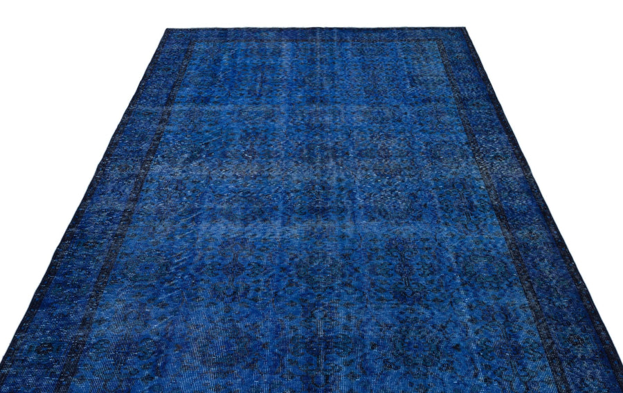 Mavi Anadolu Eskitme Modern Yün Halı 177x301 - Özel Seri