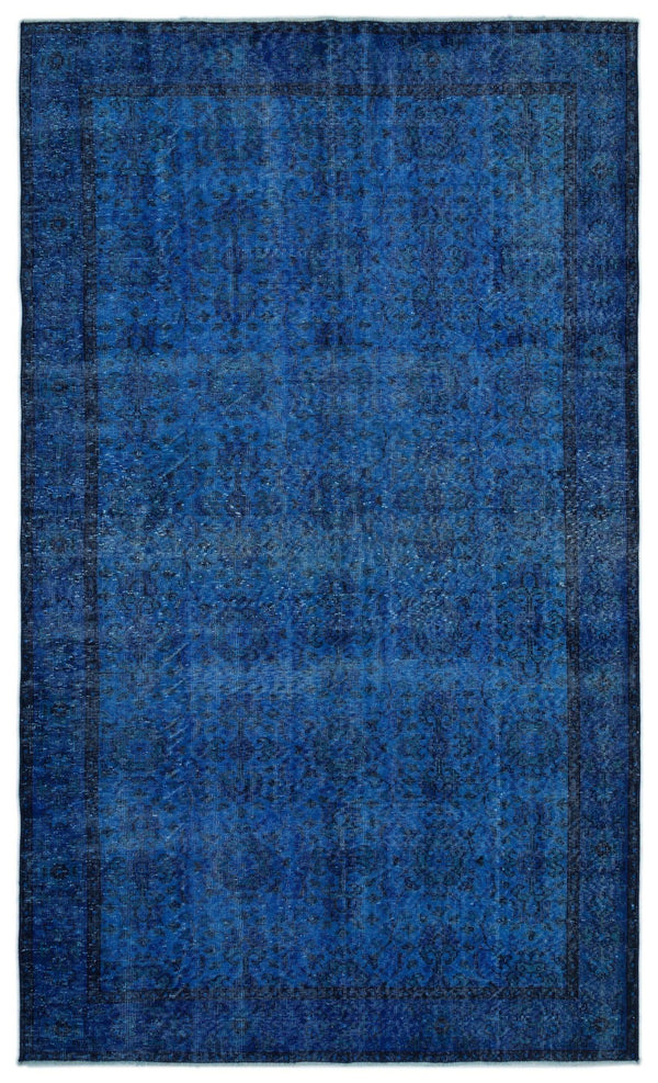 Mavi Anadolu Eskitme Modern Yün Halı 177x301 - Özel Seri