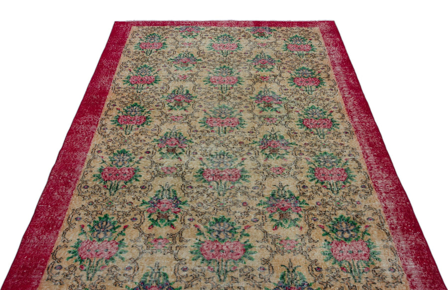 Krem Isparta Bohem Klasik Yün Halı 156x261 - Özel Seri