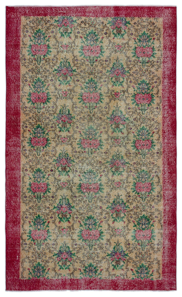 Krem Isparta Bohem Klasik Yün Halı 156x261 - Özel Seri