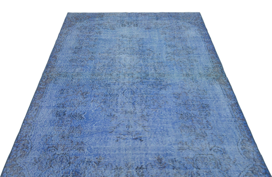 Mavi Anadolu Madalyonlu Modern Yün Halı 163x281 - Özel Seri