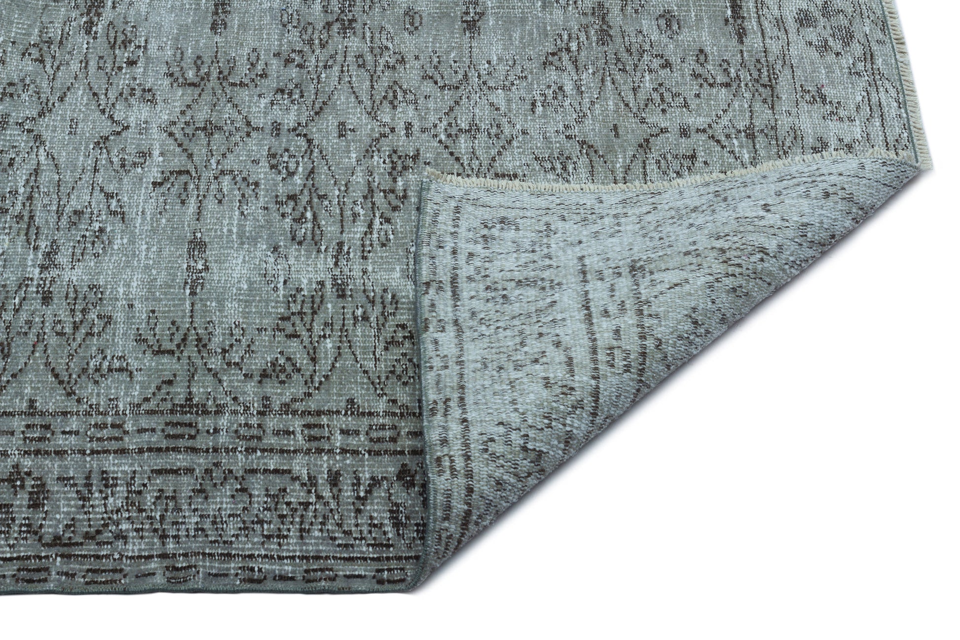 Atina Yeşil Eskitme Yün El Dokuma Halısı 147 x 235 Apex Unique