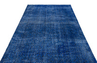 Blue Abstract Hand-Knotted Wool Rug with Non-Slip Back 172x261 cm