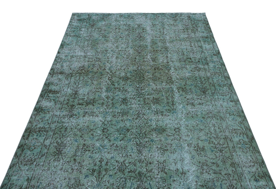 Antrasit Krem Bohem Eskitme Yün Halı 159x266