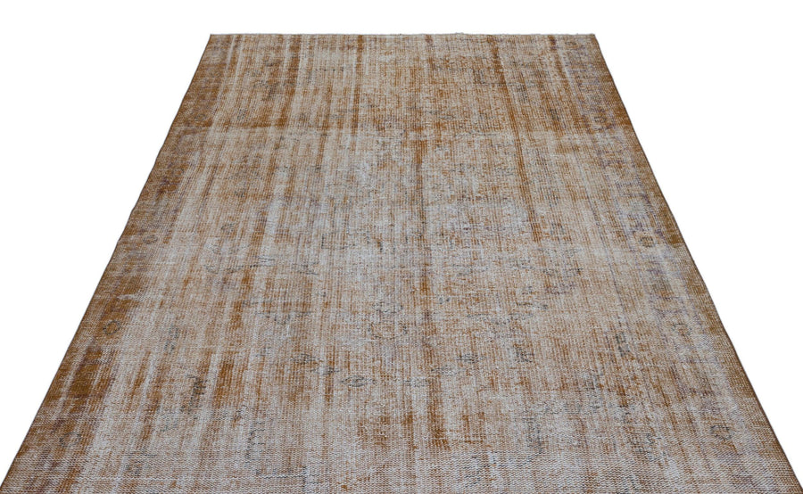 Bej Krem Anadolu Eskitme Geometrik Yün Halı 179x288 - Özel Seri