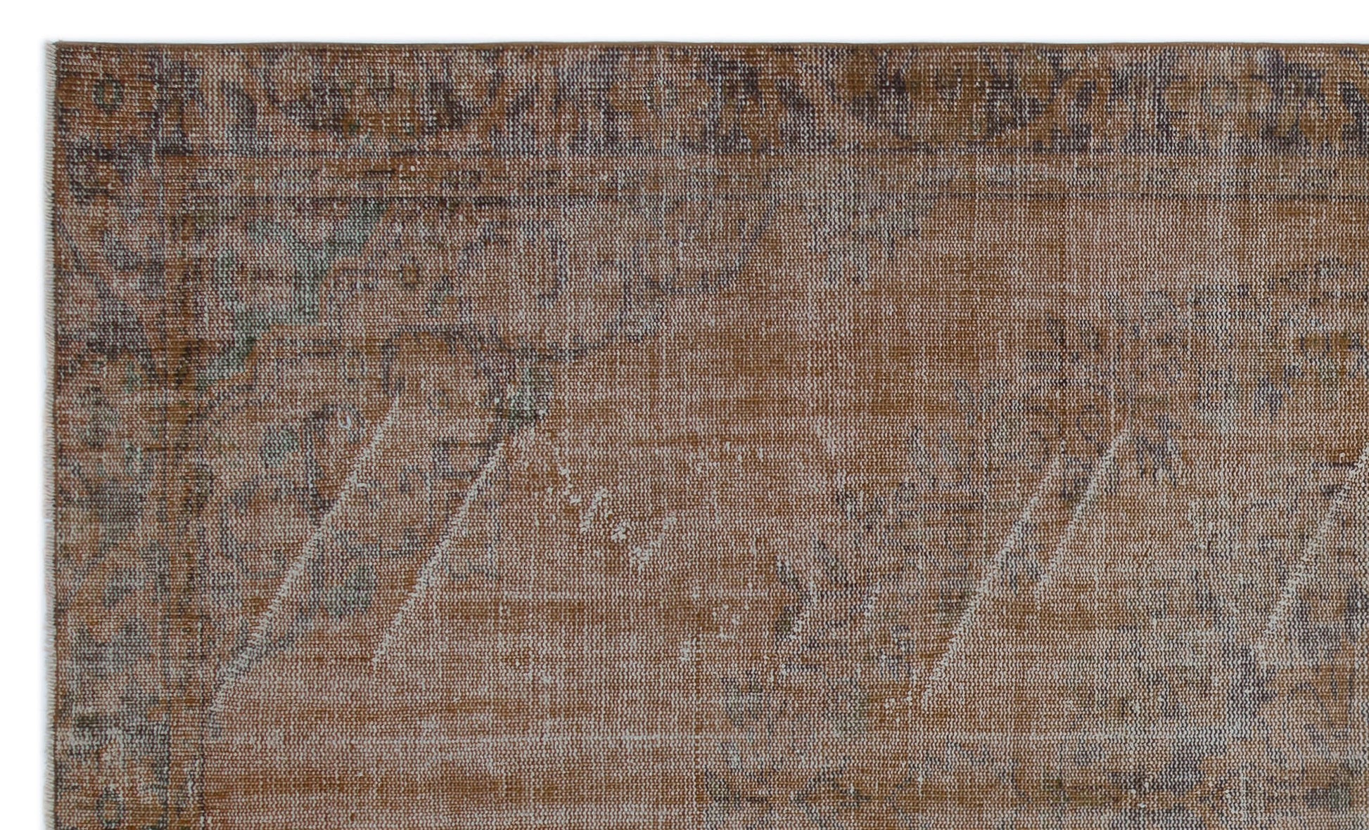 Atina Kahverengi Eskitme Yün El Dokuma Halısı 169 x 283 Apex Unique