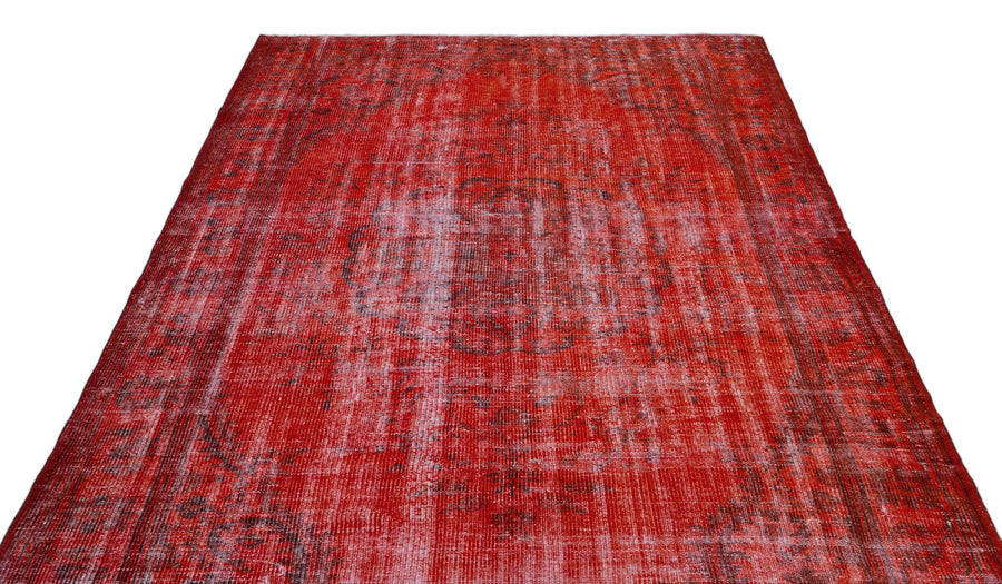 Turuncu Bohem Eskitme Yün Halı 185x286
