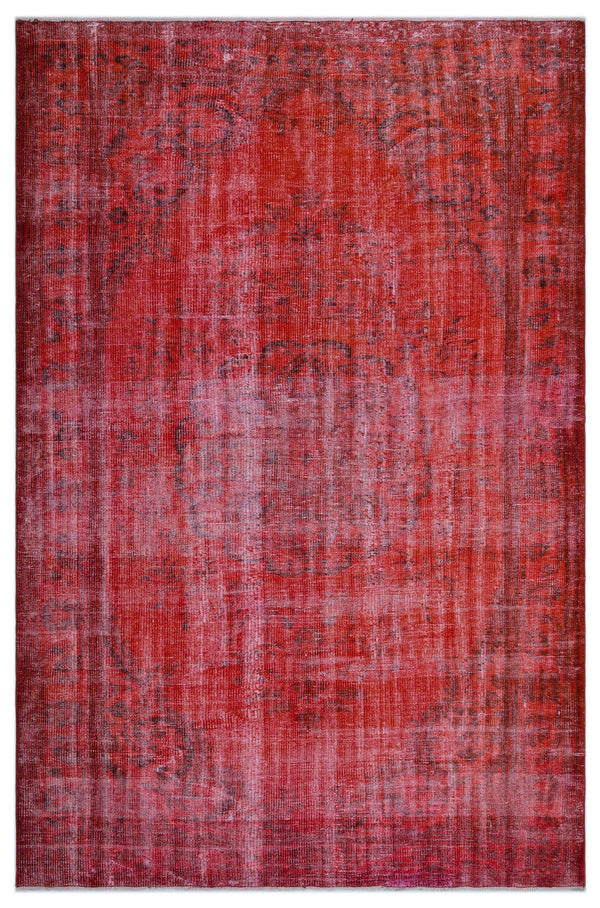 Turuncu Bohem Eskitme Yün Halı 185x286