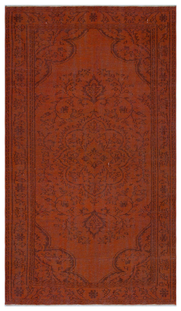 Turuncu Anadolu Bohem Eskitme Yün Halı 148x254 - Özel Seri