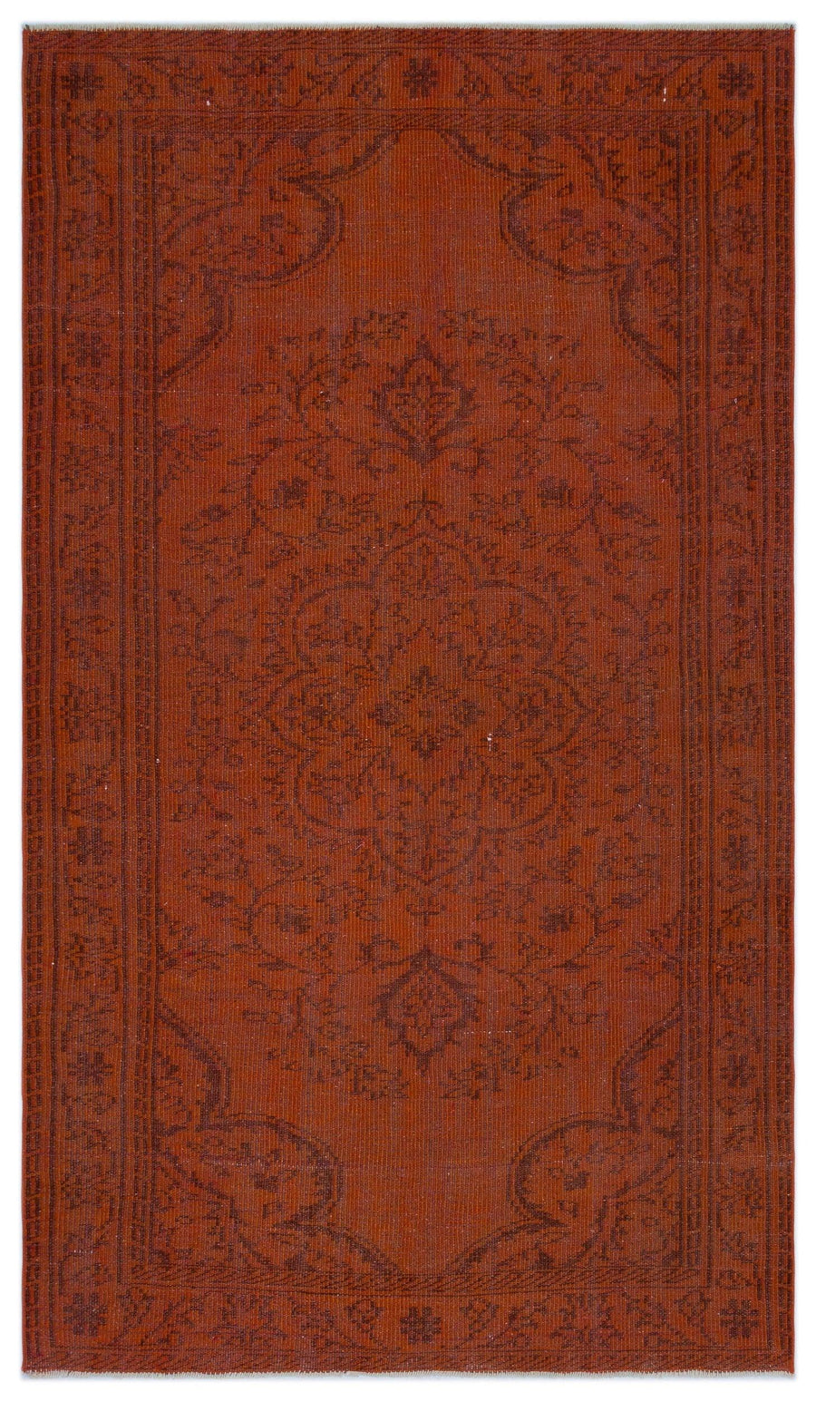 Kırmızı Madalyon Desenli Yün El Dokuma Halı 148x254 cm 23730 – Oturma odası kullanımı